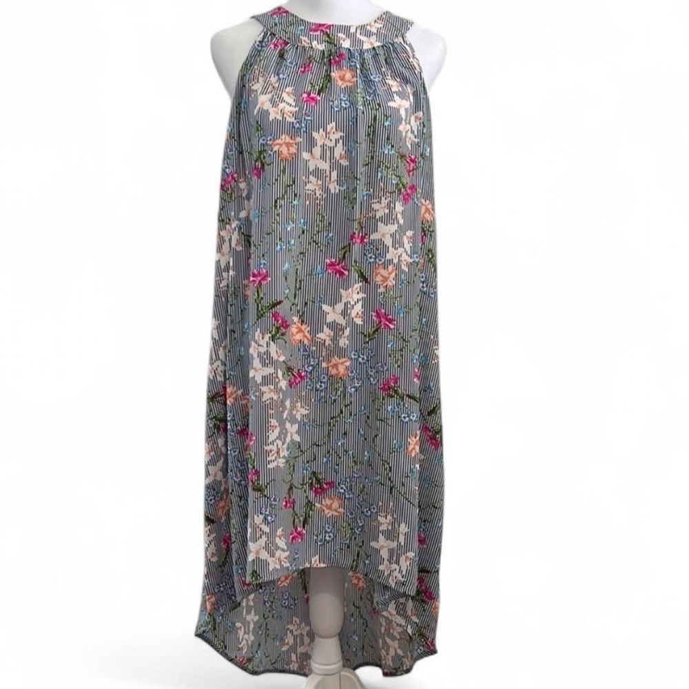 Maurices floral and stripe dress, size large